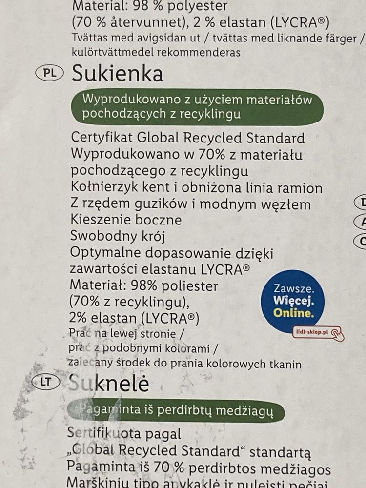 Sukienka damska letnia M