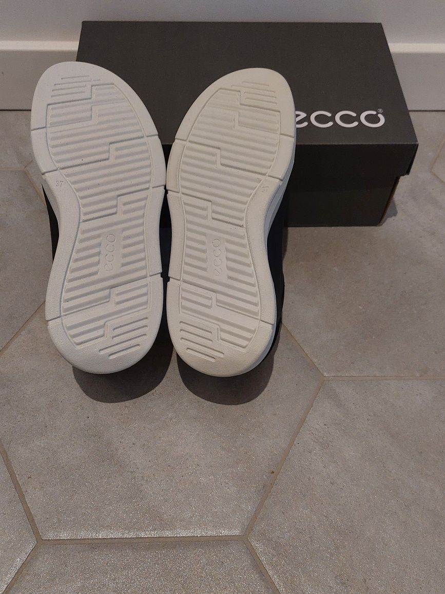 Nowe buty Ecco soft 37 czarne sneakersy trampki tenisówki skóra