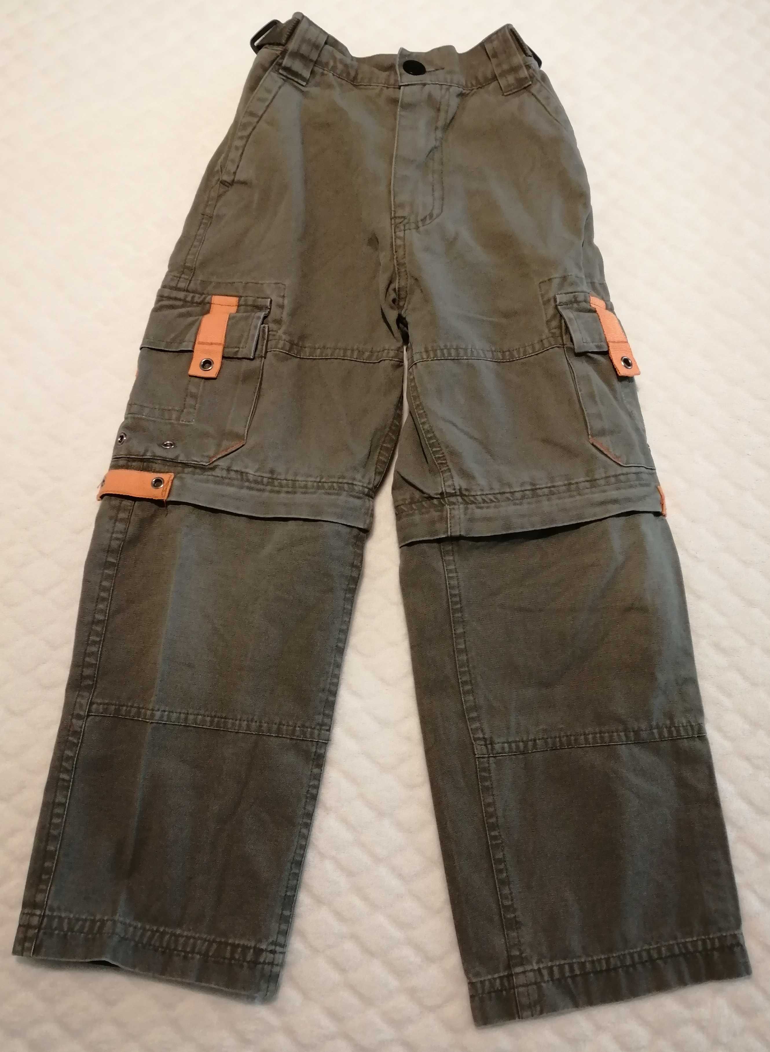 Spodnie z odpinanymi nogawkami, khaki, 110-116, Edgars (Odzież)
