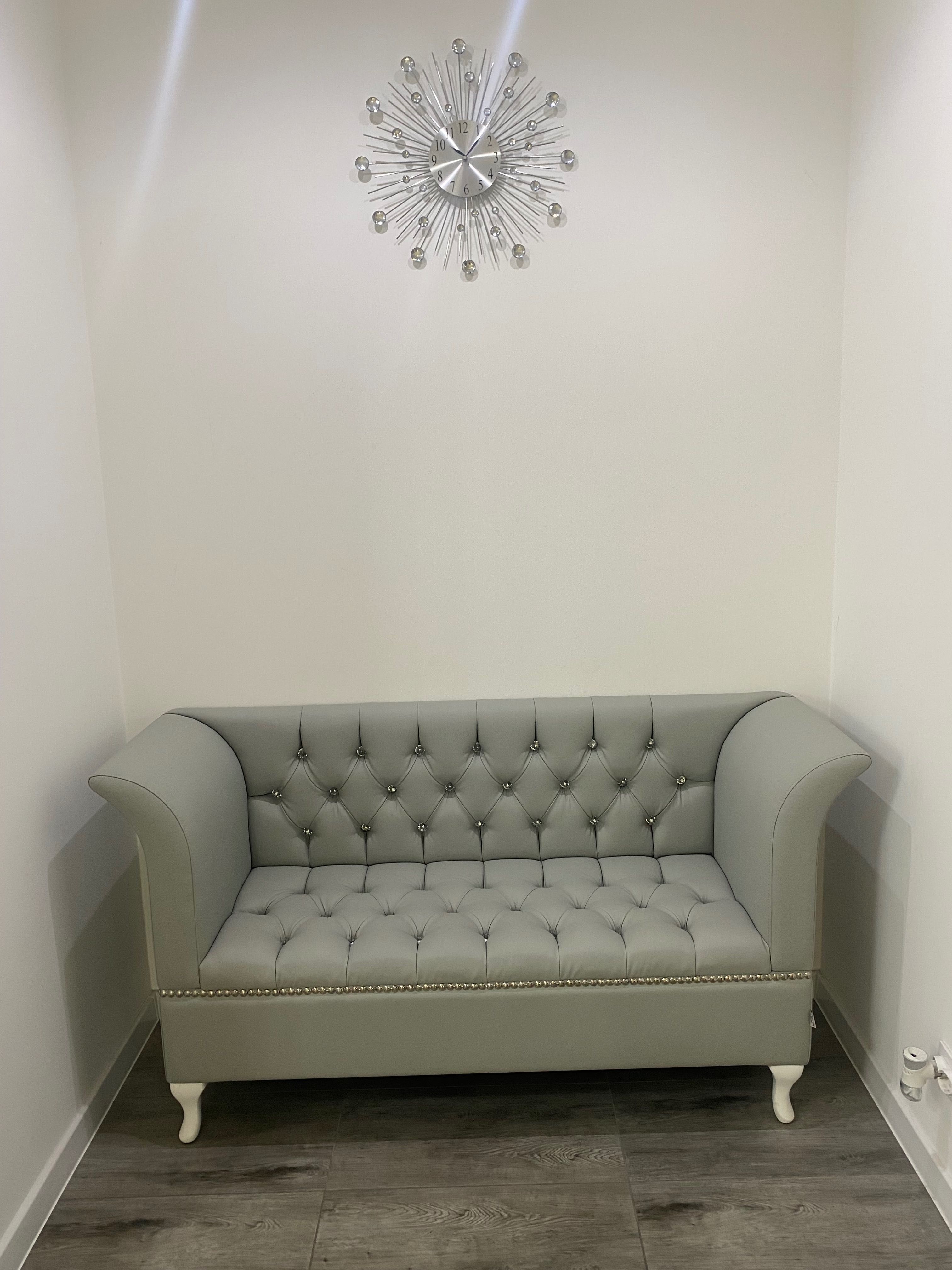 Sofa, kanapa, glamour, kryształki, jak nowa