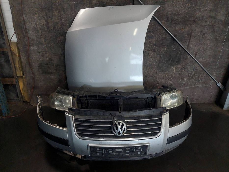KOMPLETNY PRZÓD MASKA ZDERZAK GRILL LAMPY PAS PASSAT B5 FL LIFT LA7W