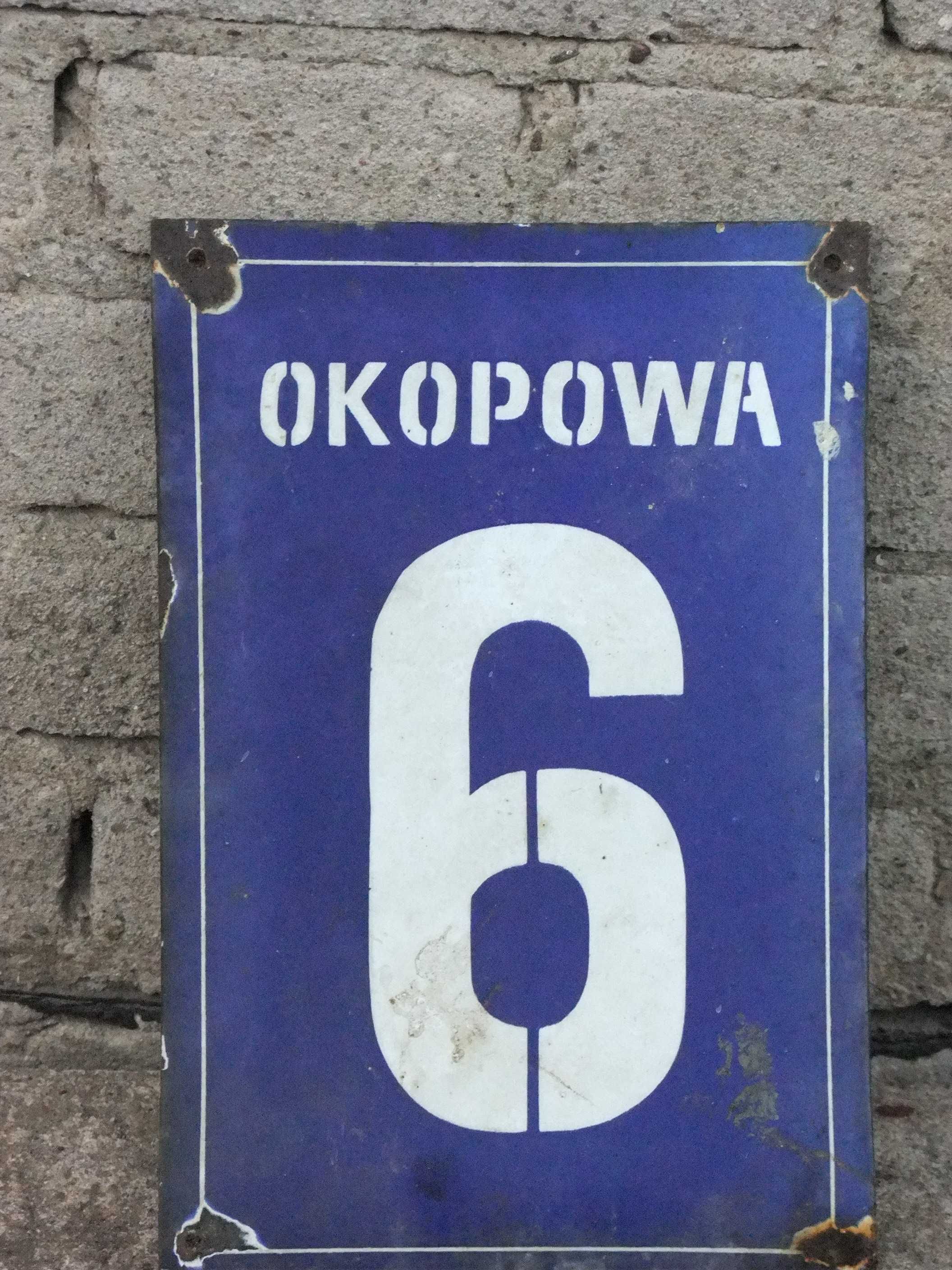 tabliczka z numerem domu PRL