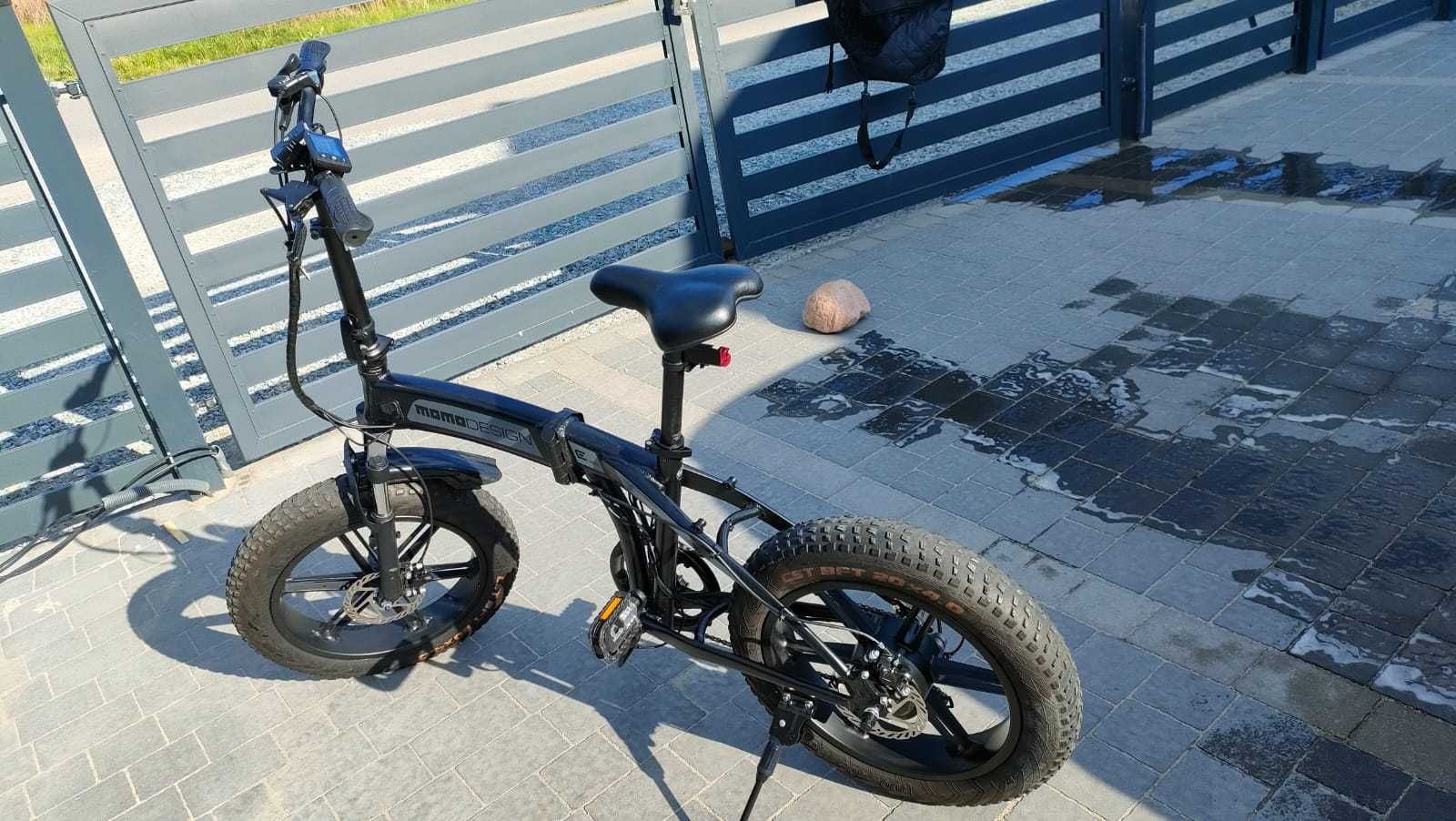 Rower elektryczny MOMO Design silver fatbike 20''