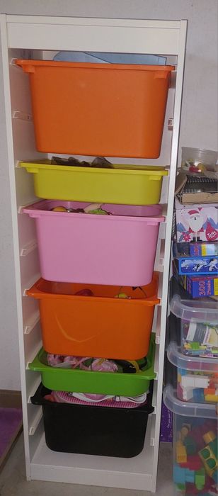 IKEA TROFAST regał +6 pojemników na zabawki