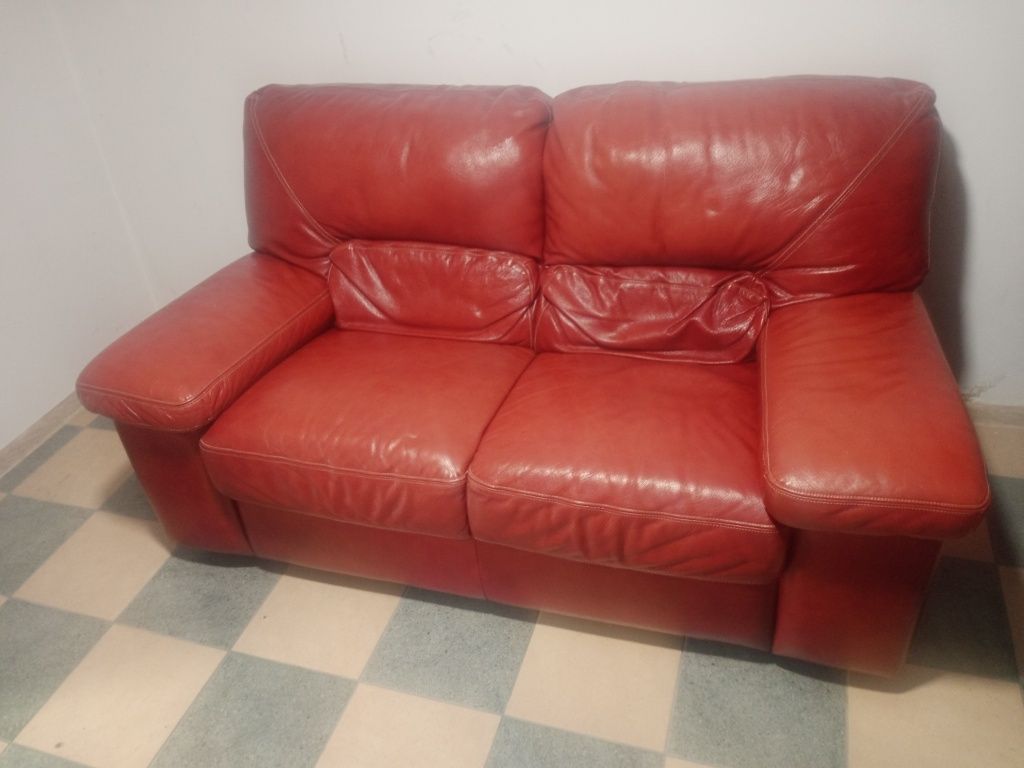 Sofa skórzana dwuosobowa