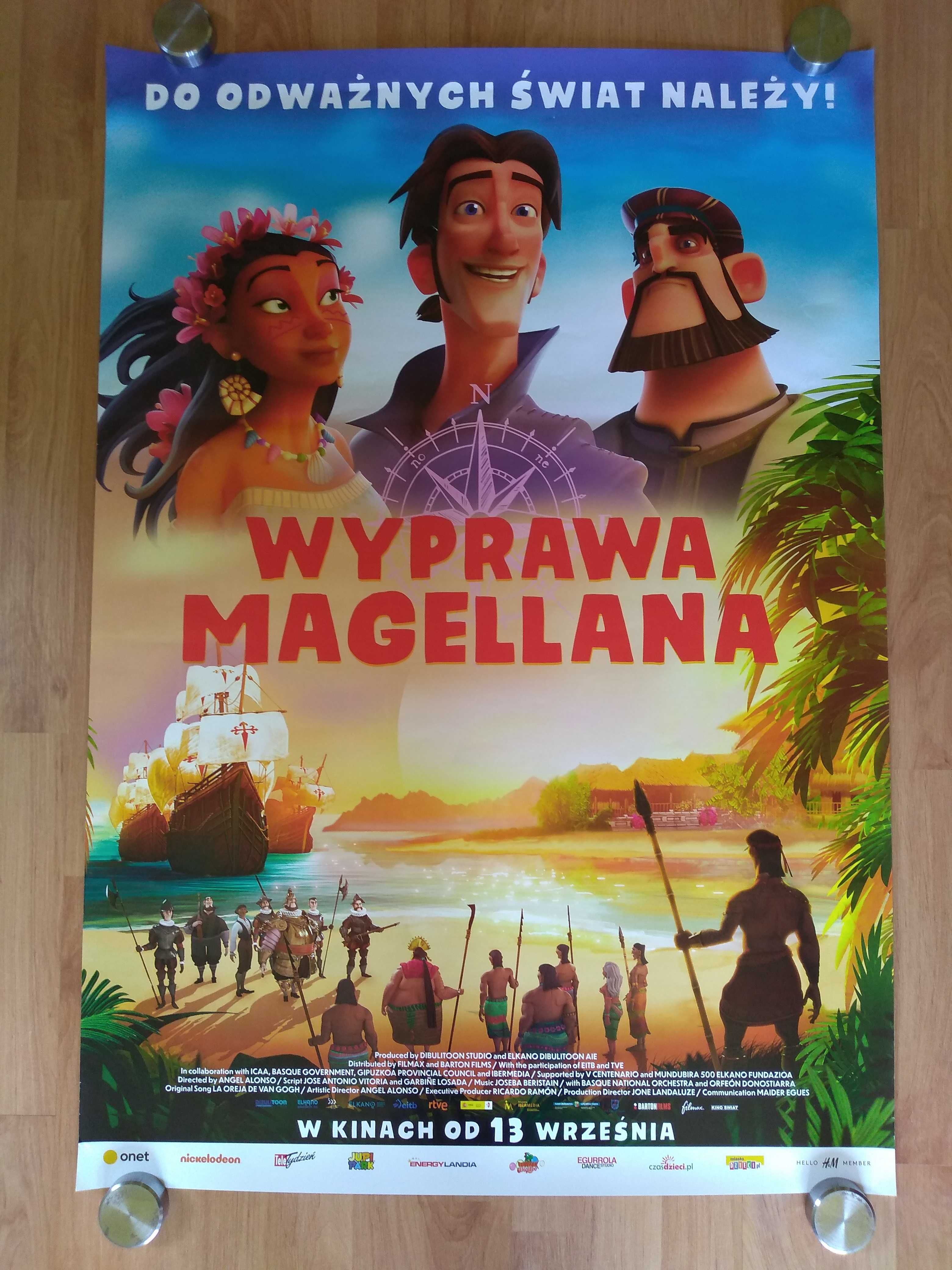 Plakat filmowy WYPRAWA MAGELLANA/Oryginał z 2019 roku.