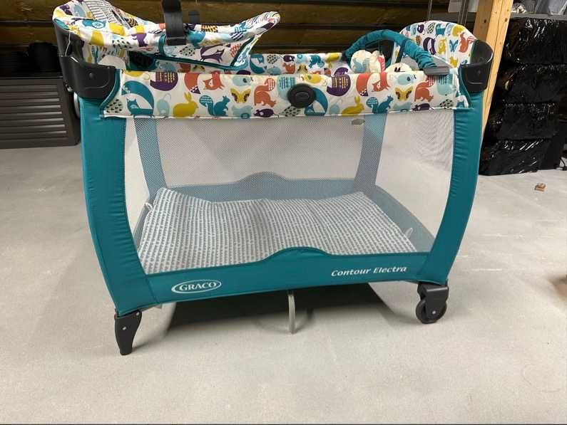 Graco Contour Electra łóżeczko turystyczne z przewijakiem, stan dobry