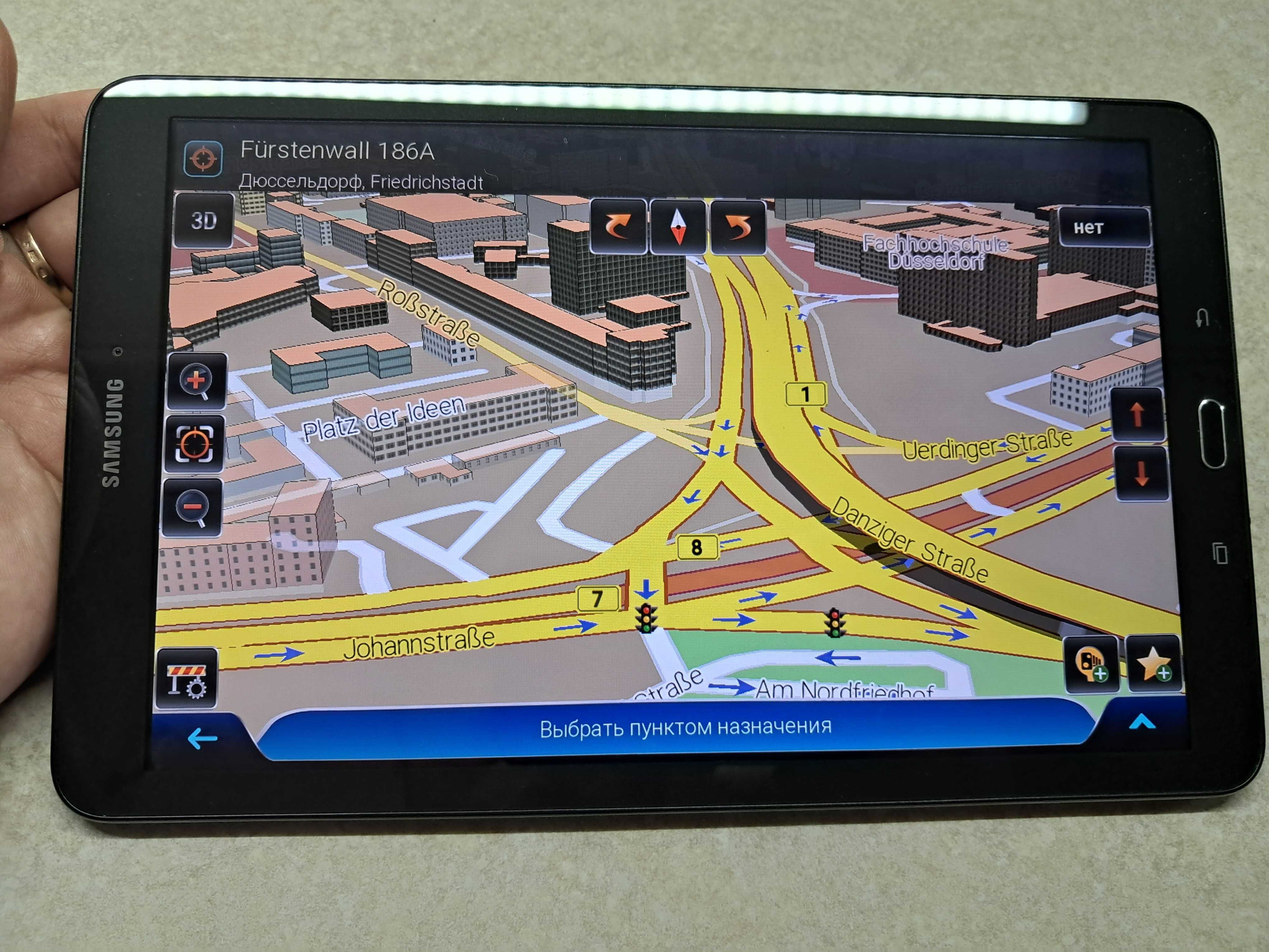 Грузовий GPS навігатор Samsung 9,6". Карти 2025р!