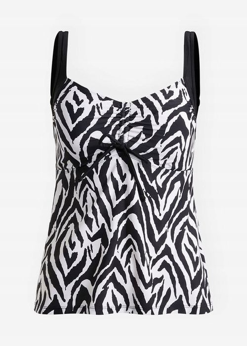 B.P.C top tankini zebra czarno-biały 44.
