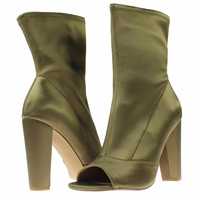 Steve Madden botki open toe oliwkowe nowe 38,5