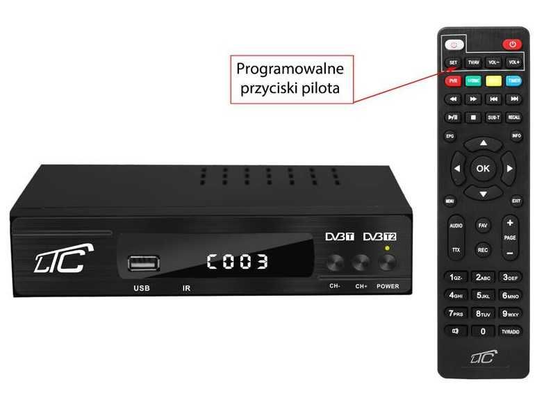 Tuner Dekoder DVB-T2/HEVC H.265 LTC LXDVB201