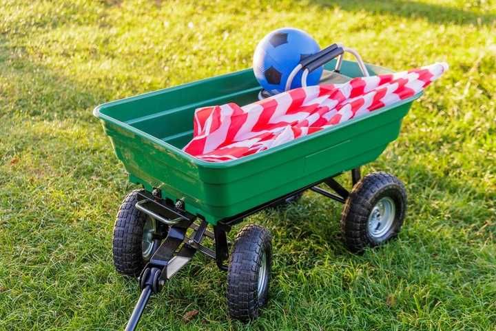 WÓZEK Ogrodowy Przyczepka Taczka WYWROTKA 75l 200kg