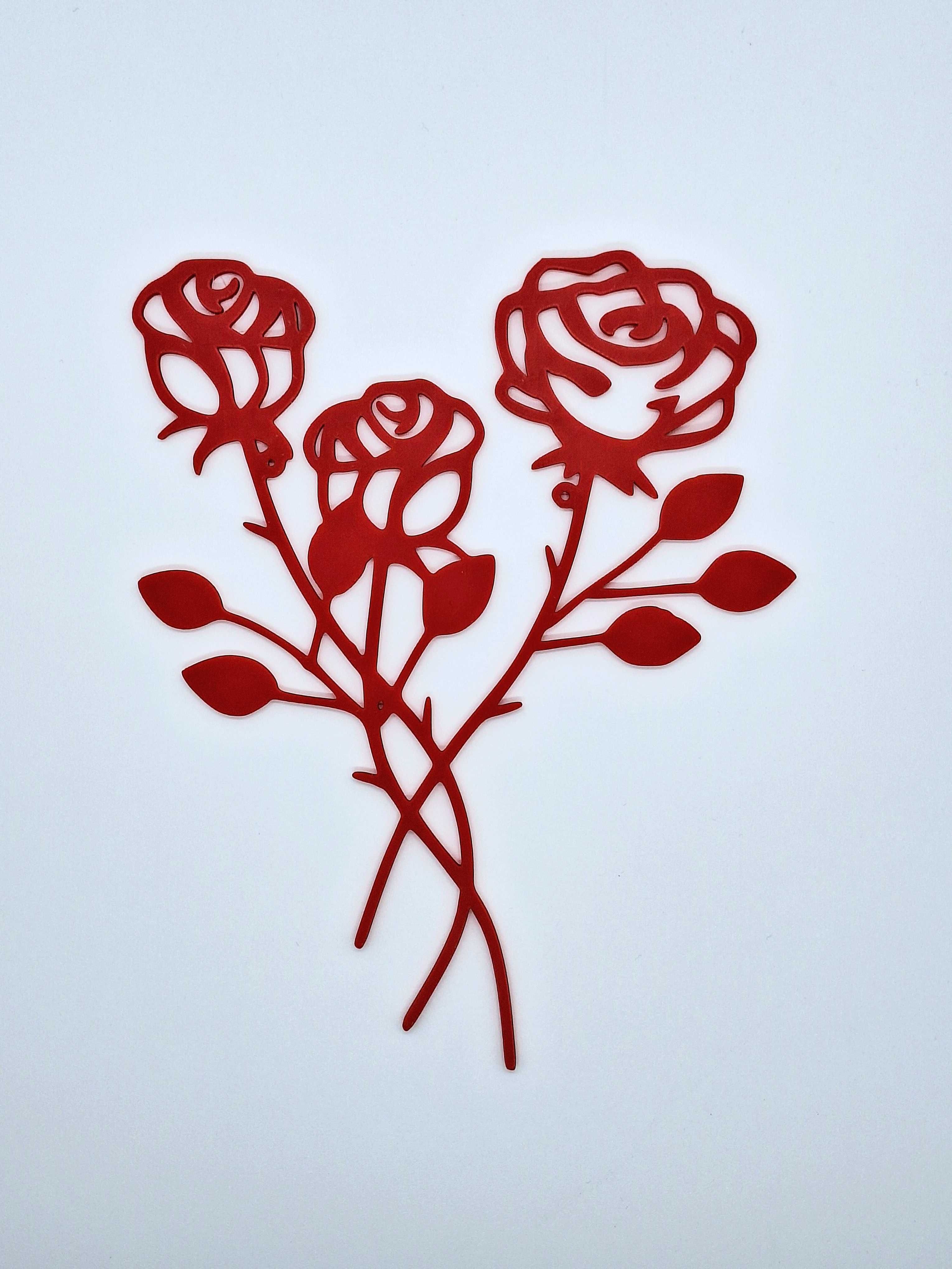 Róże, 2D, Dzień Kobiet, Walentynki, dekoracja