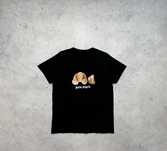 Мужская Черная Футболка Palm Angels Bear С Большим Логотипом M-L