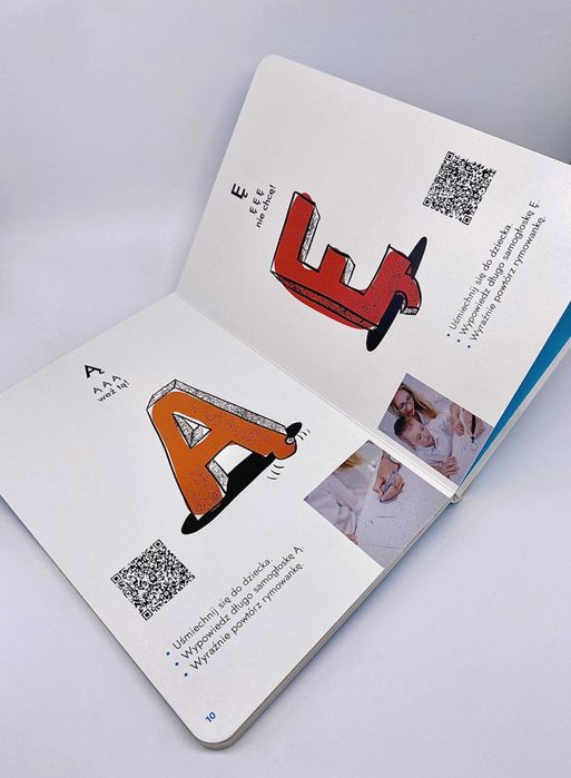 Pierwsze Dźwięki Książeczka dla dzieci DŹWIĘKOWA kody QR