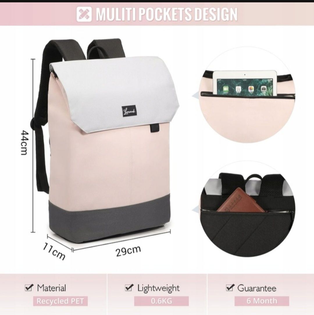 Plecak lOVEVOOK Rosa do 20 l wielokolorowy