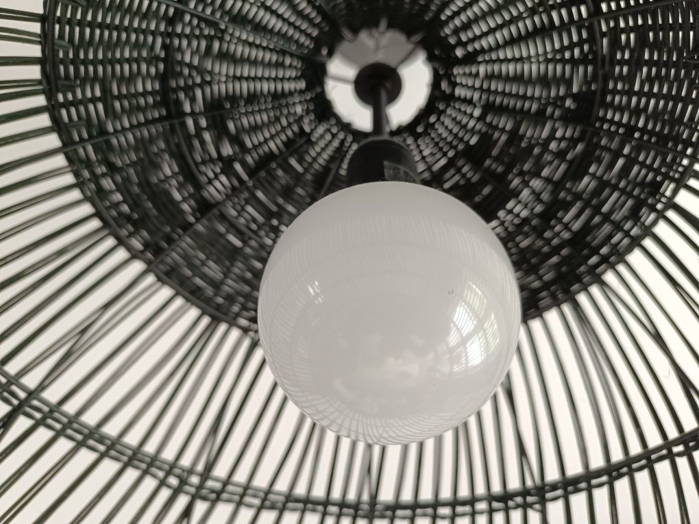 Lampa wisząca rattanowa boho Tanic 53cm czarna