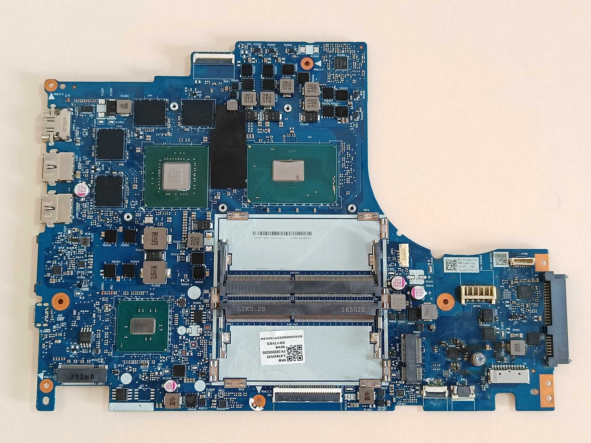 Lenovo Y520 15IKBN (охолодження, материнка, плата USB, шлейф)