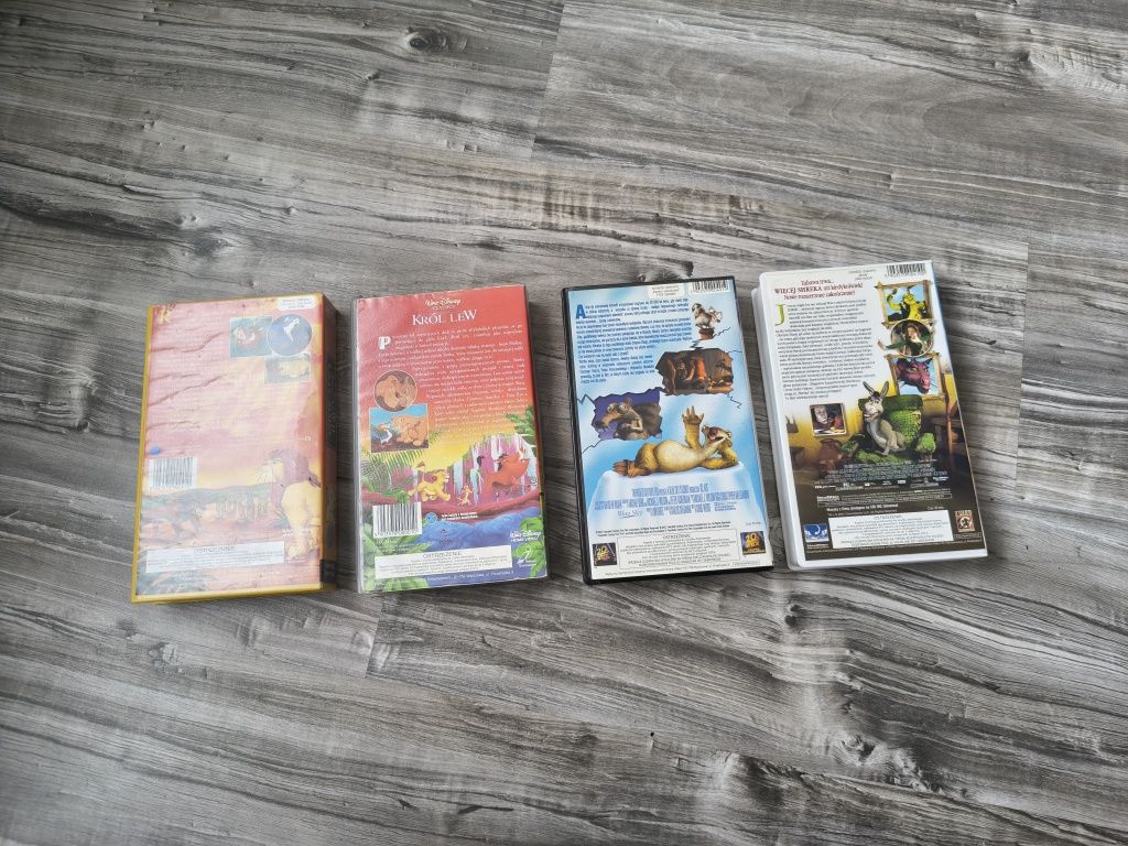 Bajki na VHS 4 szt.