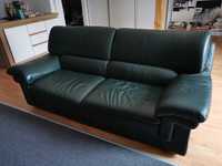 Skórzany wypoczynek kanapa + fotel w dobrym stanie