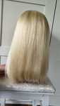 Peruka z naturalnych włosów long bob, lace front