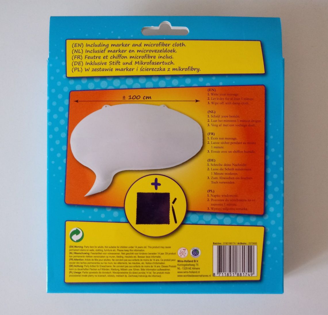 Nadmuchiwana chmurka z tekstem - Inflatable Speech Bubble