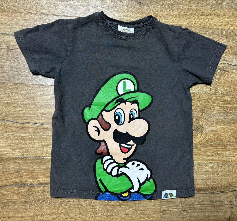 Luigi koszulka 134 bluzka t-shirt Super Mario NEXT zadbana stan bdb