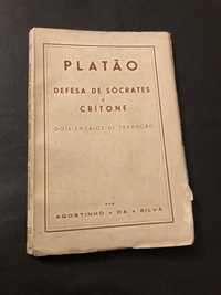 1946 Ed. Autor Agostinho Silva - Platao Defesa de Socrates e Critone