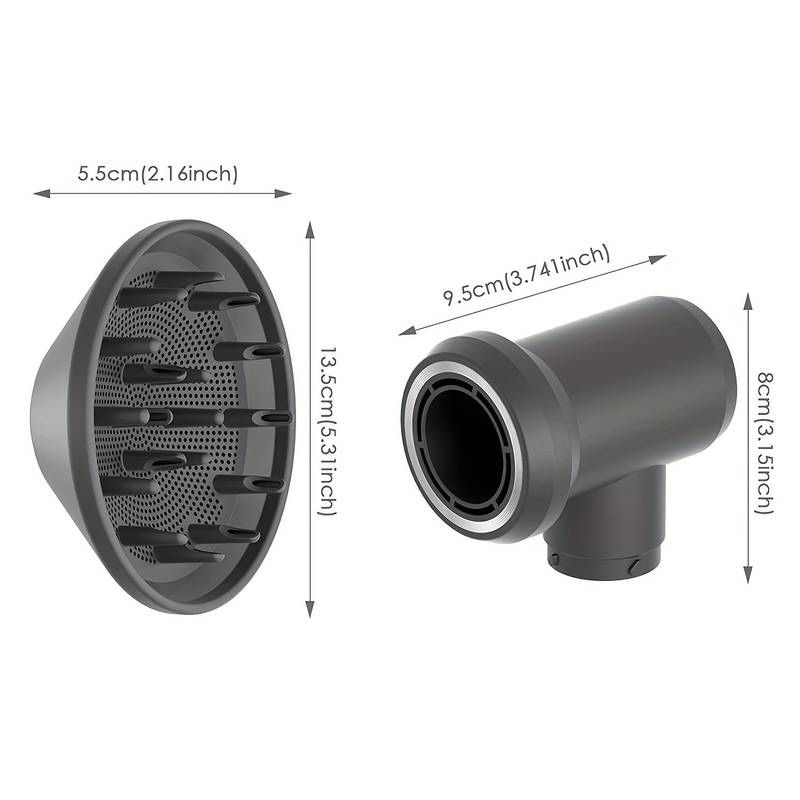 Dyfuzor i adapter na magnes do suszarki do kręconych falowanych włosów