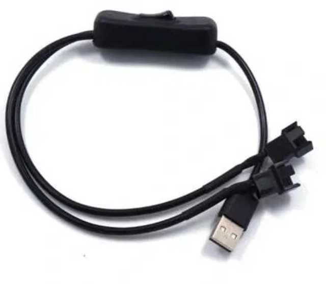 Rozdzielacz Adapter Rozgałęziacz Wentylatorów PWM USB->2x4PIN