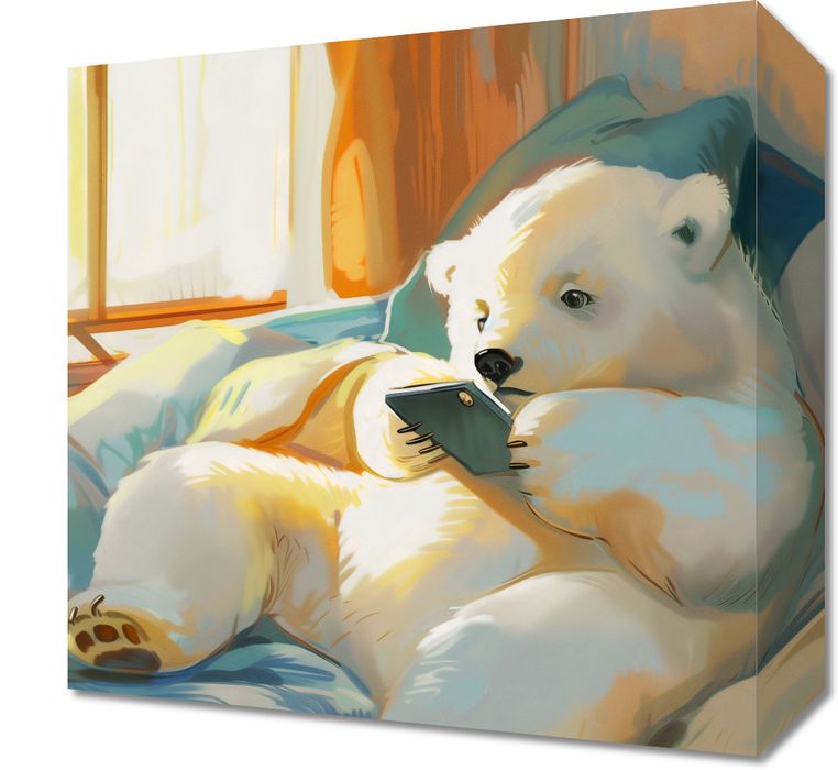 Obraz 30x30cm Misiowe Popołudnie