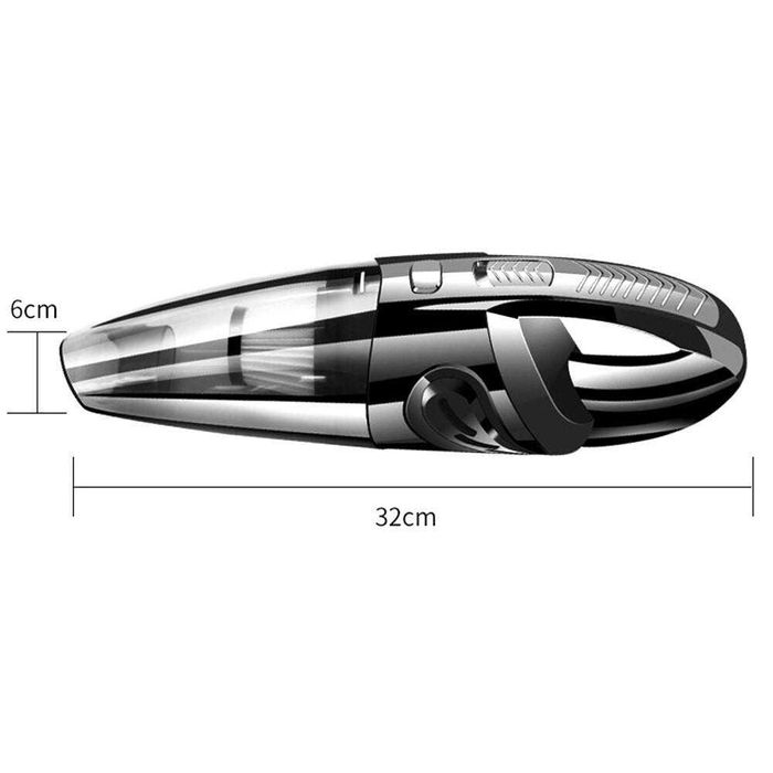 Автомобільний пилосос безпровідний з насадками / Портативний пилосос