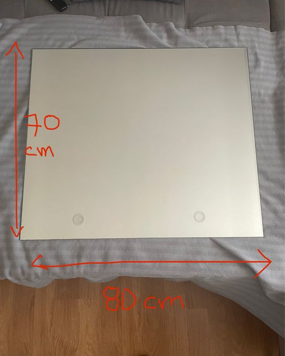 Espelho de wc/ 80cm x 70cm / bom estado