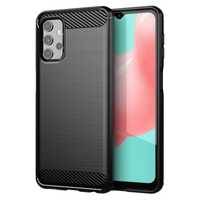 Carbon Case Elastyczne Etui Pokrowiec Samsung Galaxy A32 5G Czarny