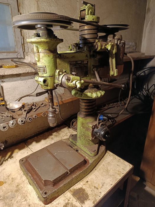 Wiertarka stołowa kolumnowa WS-15, 380 V, 0,75 kW, wiertła Morse,a