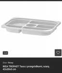 Taca z przegrodami Trofast Ikea szara