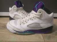 Nike Jordan 5 Retro Grape 36 White/Emerald-New-Grape-Ice-Blue