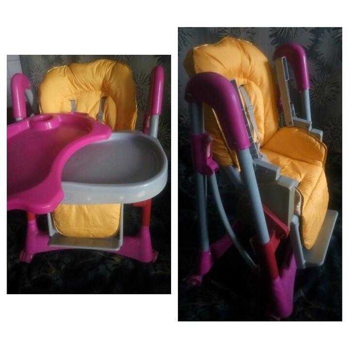 Стульчик кресло для кормления 4+ с новым чехлом Bambi