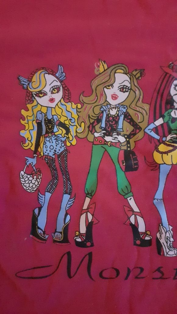 Bluzka Monster high, różowa 128