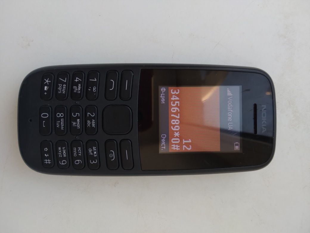 Nokia 105 на 1 сим