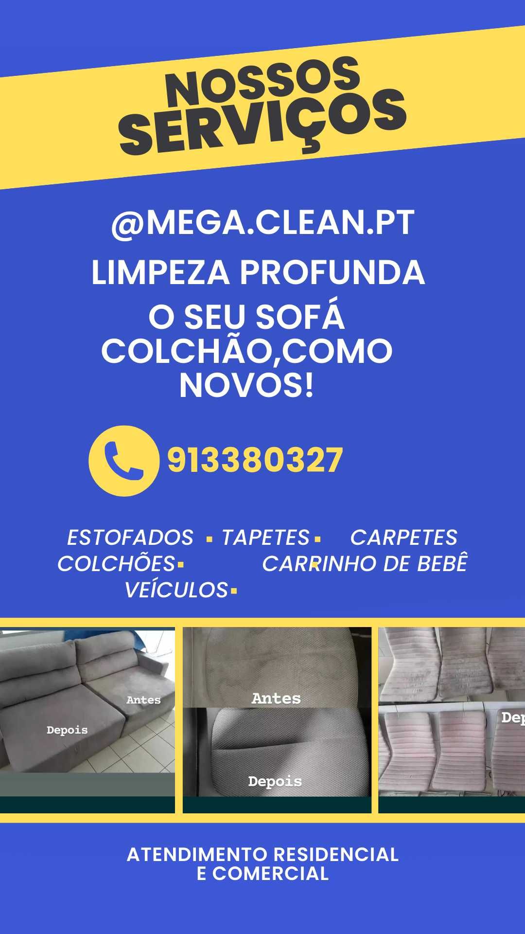 Limpeza, Lavagem de Sofás, Colchões e Tapetes