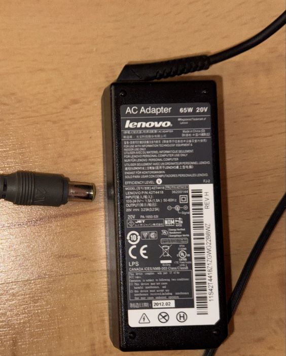 Зарядка для живлення ноутбука lenovo think pad t420