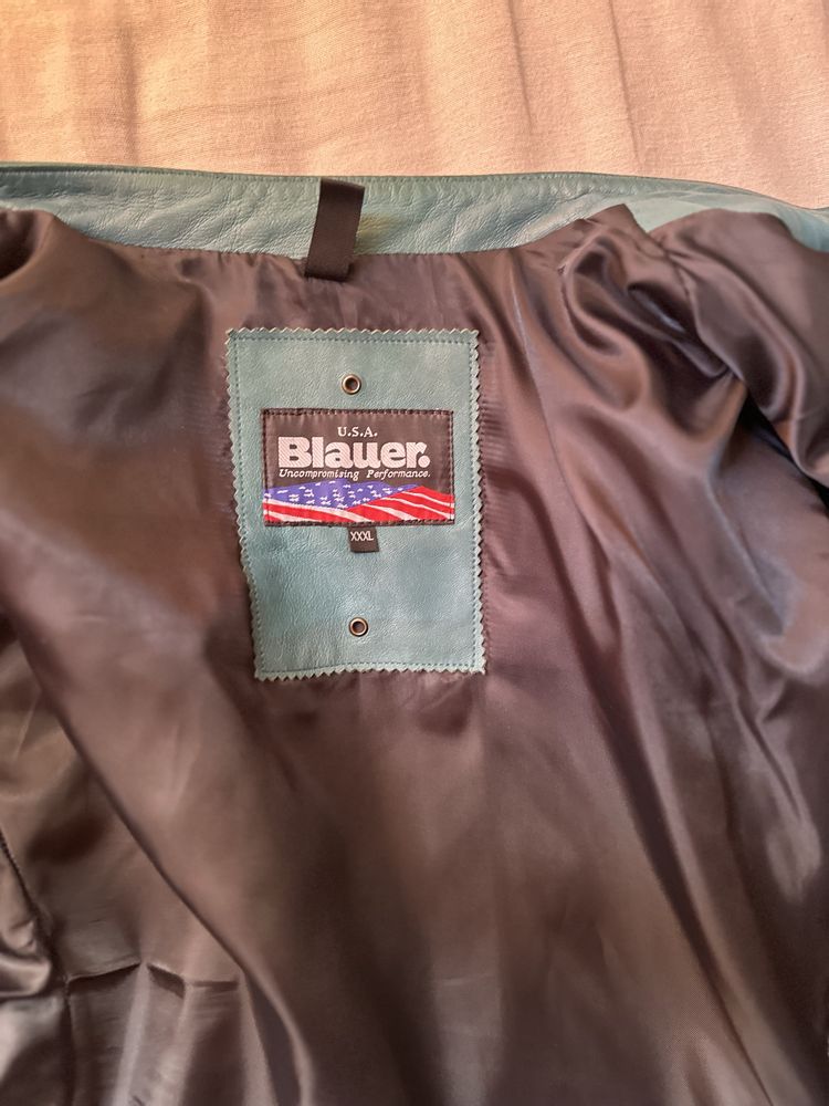 Blauer USA кожаная куртка (оригинал, новая)