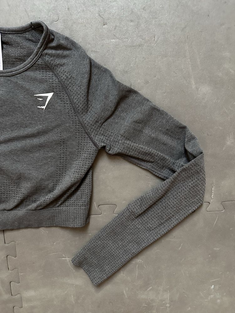 Top sportowy Gymshark stanik longsleeve crewneck