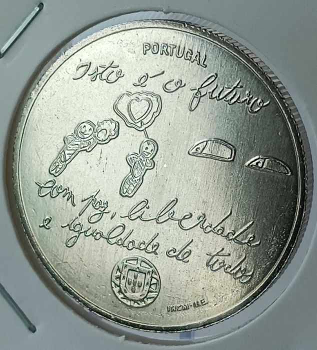 Moeda 5€ - Série desenhar uma por uma criança.