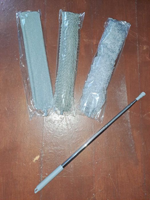 Zestaw do sprzątania z kijkiem teleskopowym i 3 końcówkami. NOWE