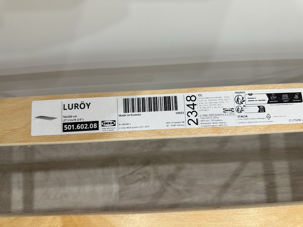 Cama Ikea Malm com estrado e colchao 200x140cm