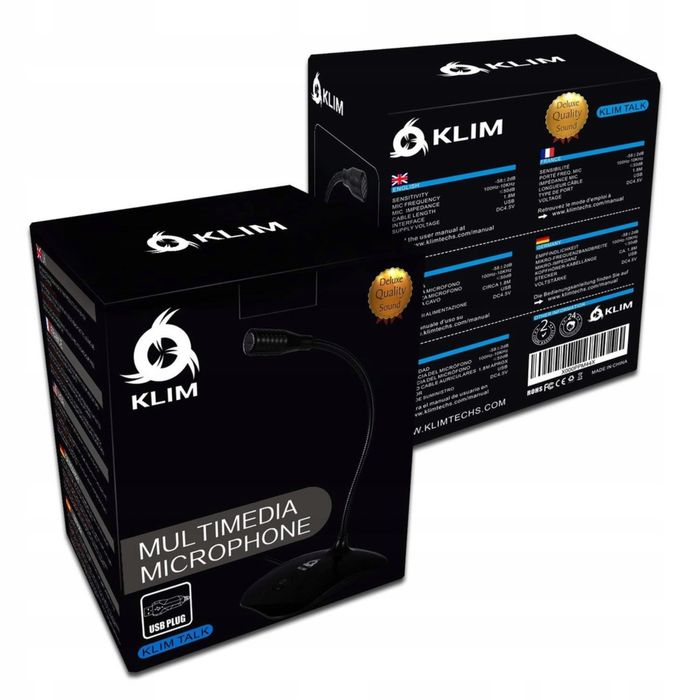 Mikrofon do PC USB do laptopa wolnostojący KLIM