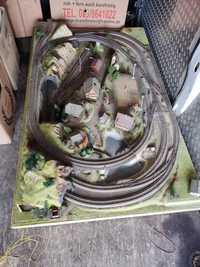 Diorama makieta kolejkowa kolejka , Tory domki Tunele skala H0 1:87