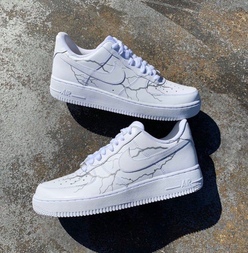 Nike AIR FORCE 1 reflective custom odblaskowy wzór